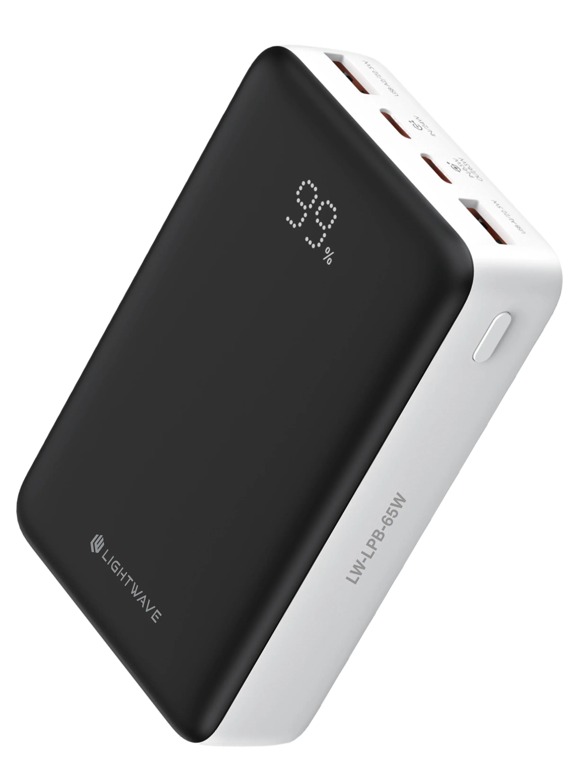 Lightwave 10000Mah Magnetic Mobile Power Bank with cable-USB C1,USB C2,A1,A2