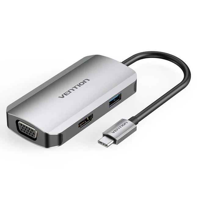 Vention USB-C MULTI-FUNCTIONAL 5 in 1 DOCKING STATION