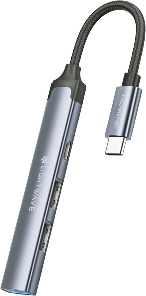 Light Wave  4-in-1 -USB-C Hub Adapter-LW-HUB-C304