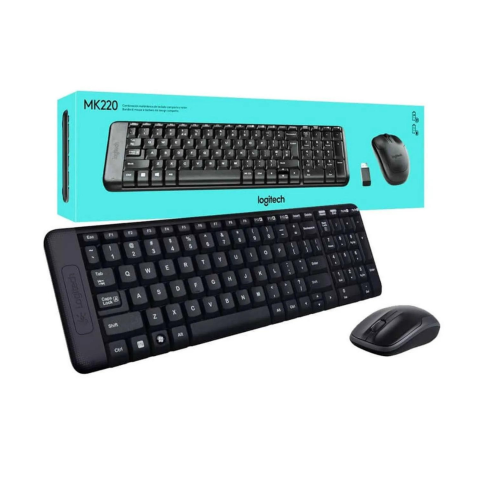 Logitech MK220 Wireless Keyboard & Mouse Combo Black-920-003161
