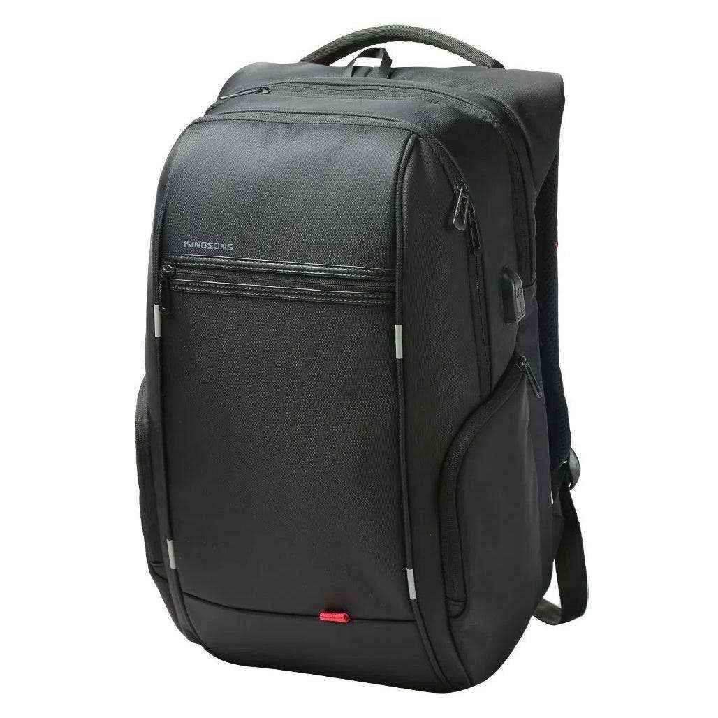 Kingsons KS3140W Laptop Backpack Water proof, USB Charging port - Black