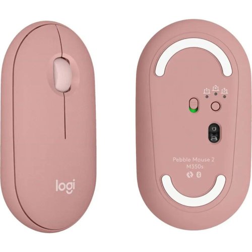 Logitech M350S Pebble 2 Bluetooth Mouse Tonal Rose-910-007014