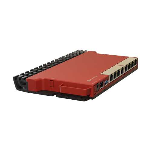 MikroTik L009UiGS-RM Wired Router, 2.5GbE, Red