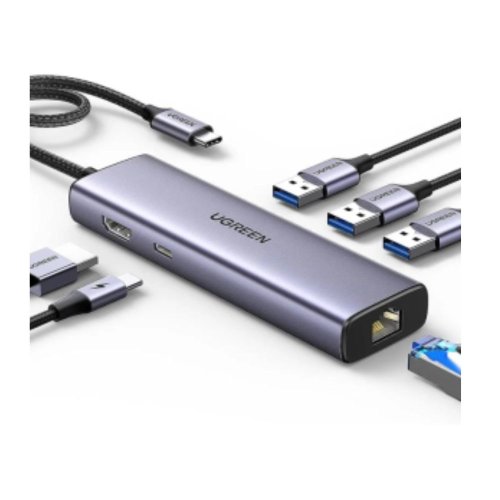 UGREEN CM512 6-in-1 USB-C Docking Station-15598