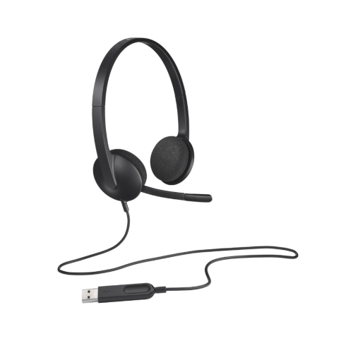 Logitech H340 wiredUSB Headset with Noise-Cancelling Mic-981-000475
