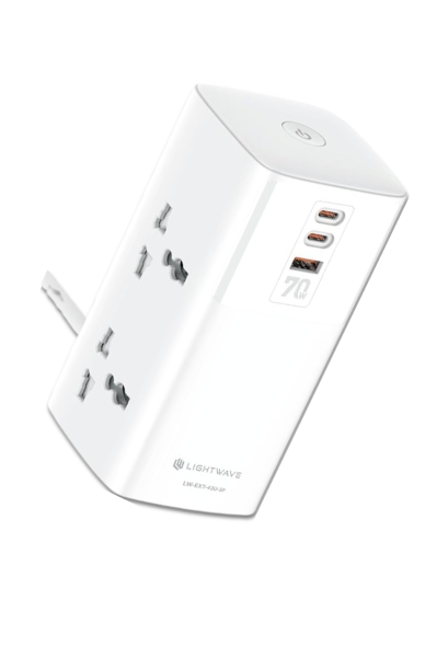 Lightwave Extension Socket- 3 Metres 4WAY-LW EXT 43U