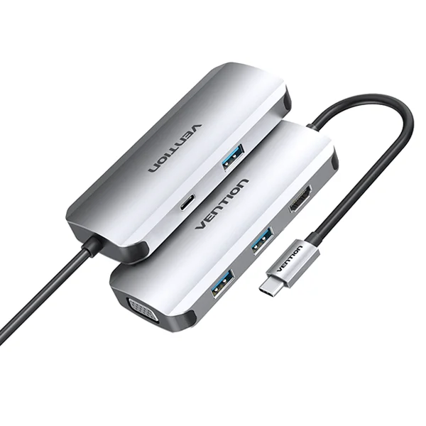 Vention USB-C MULTI-FUNCTIONAL 5 in 1 DOCKING STATION