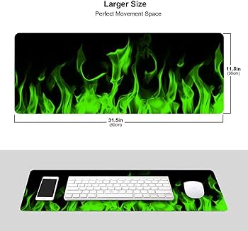 ARMREST MOUSE PADS(BLACK & GREEN)