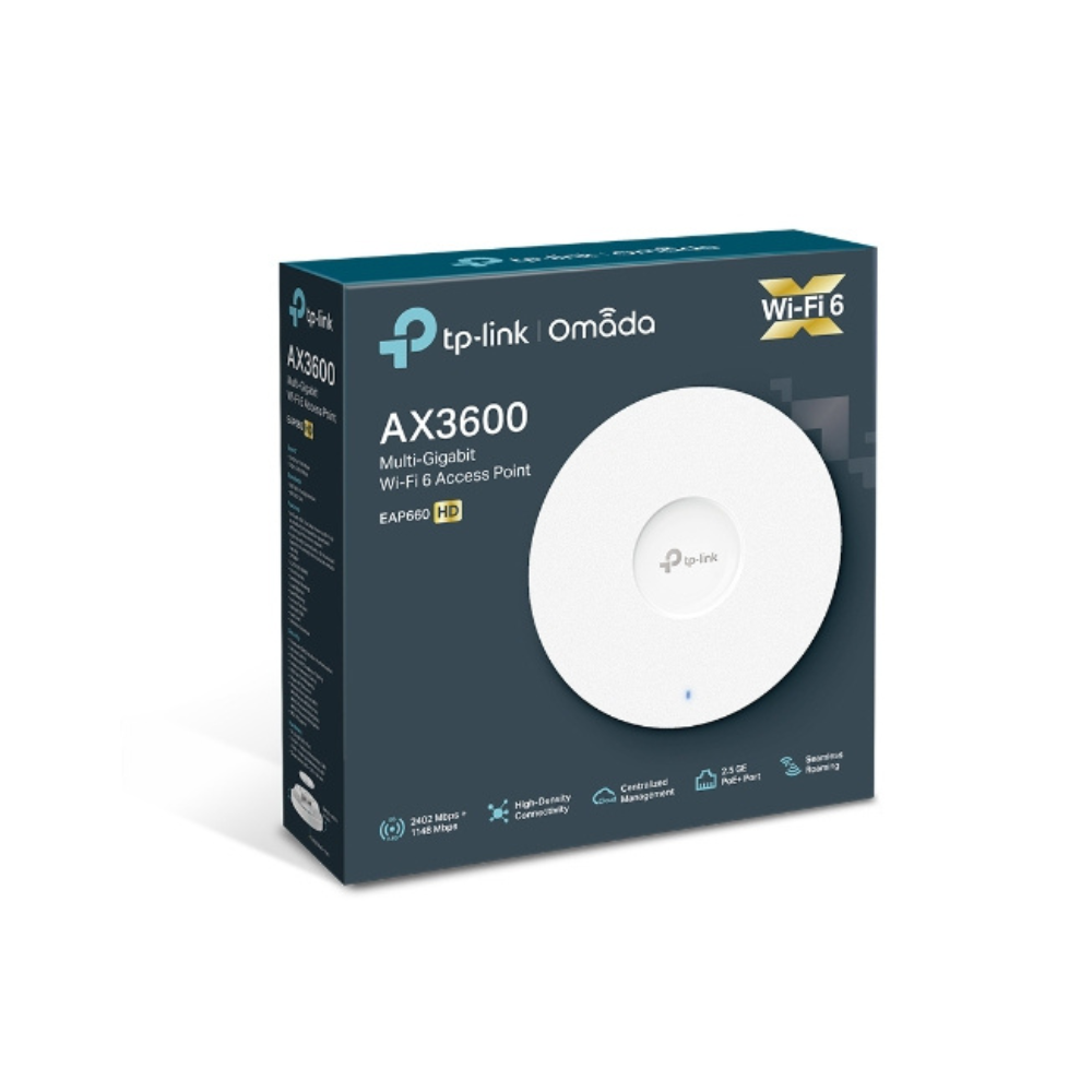 TP-Link AX3600 Wi-Fi 6 Ceiling Access Point – TL-EAP660 HD
