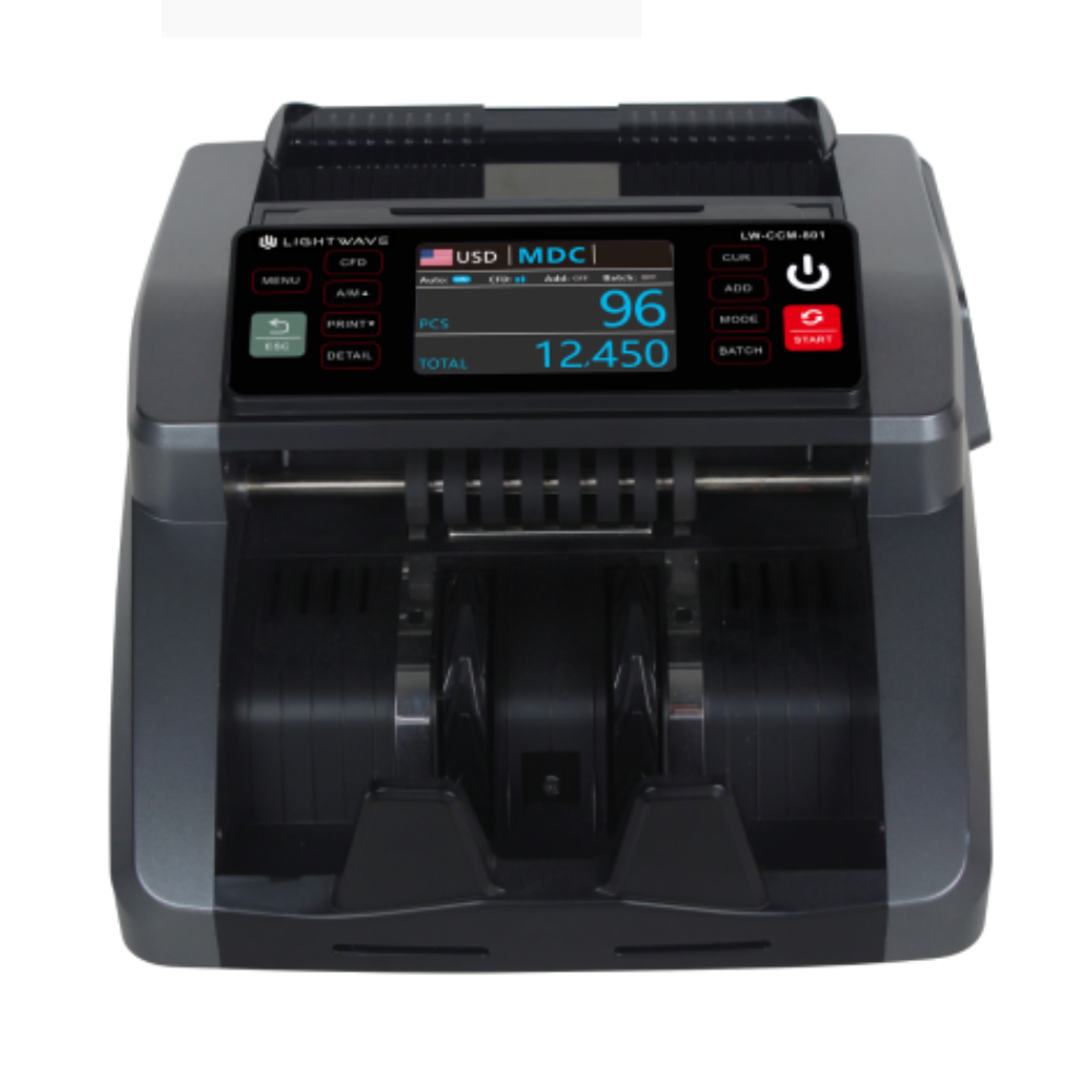 Light Wave LW-CCM-801 Touch screen 1 CIS cash counting machine