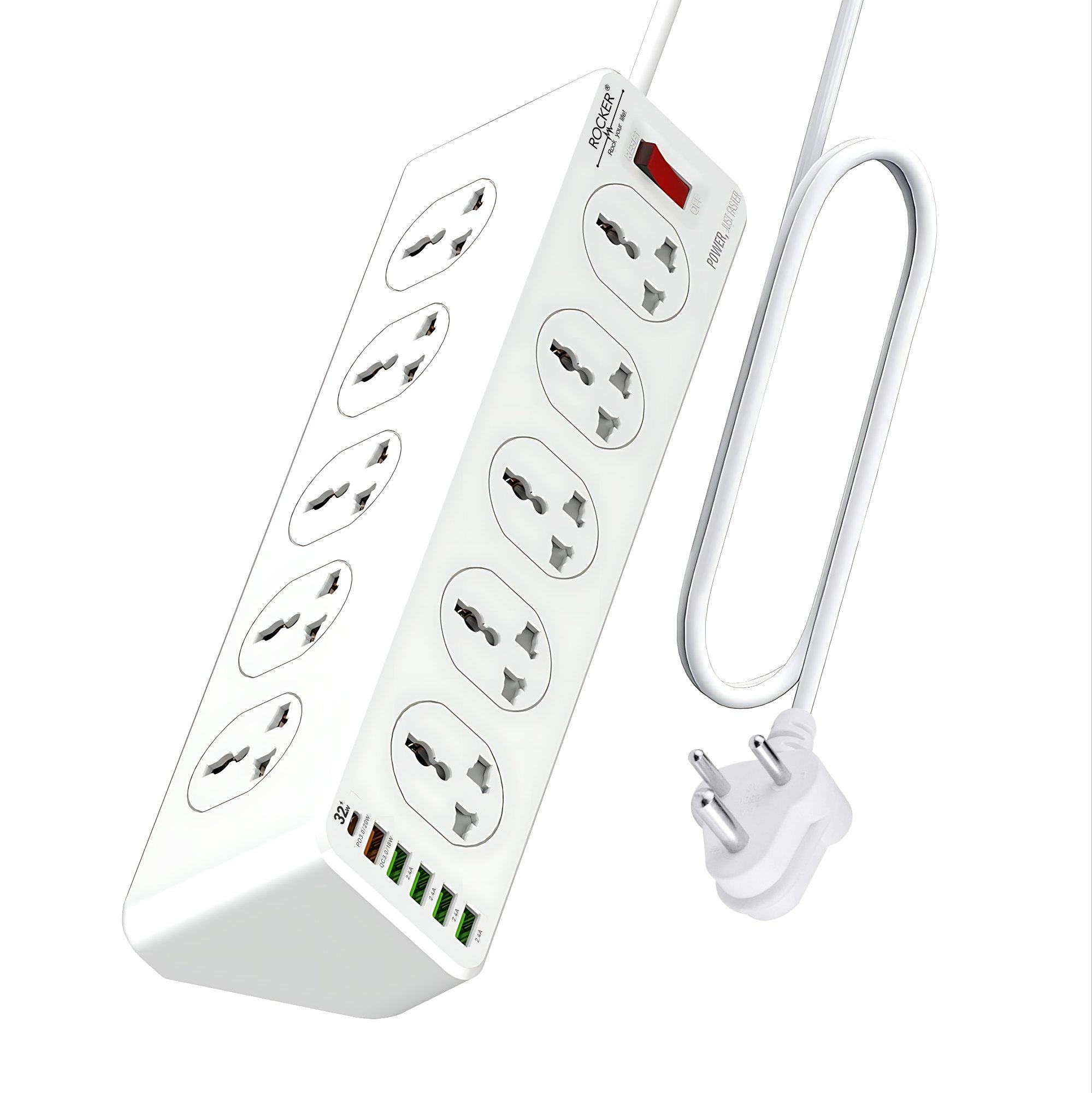 Lightwave Extension Socket- 2 Metres 10 WAY-LW EXT 106U