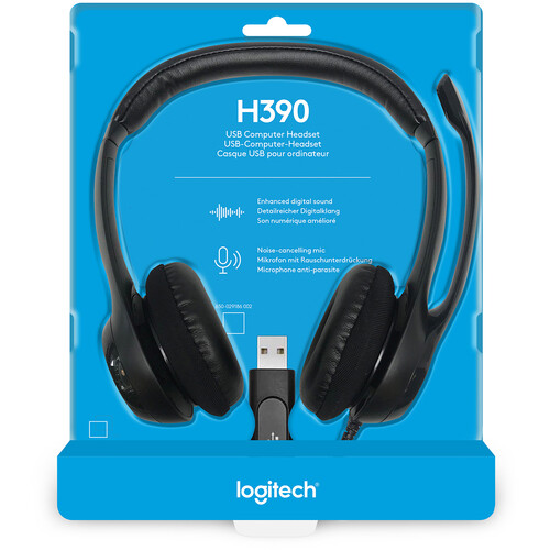 Logitech H390 USB Headset With Noise Cancelling Mic - 981-000406