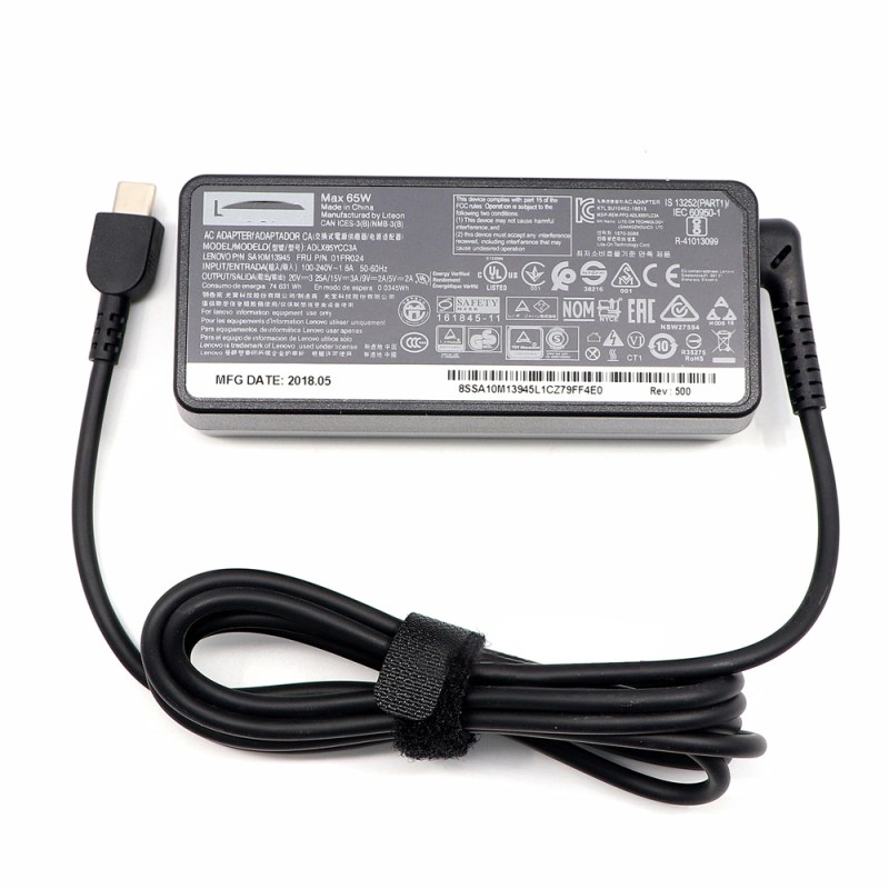 Power adapter for Lenovo IdeaPad 5 Pro 14ITL6 (82L3) 65W USB-C