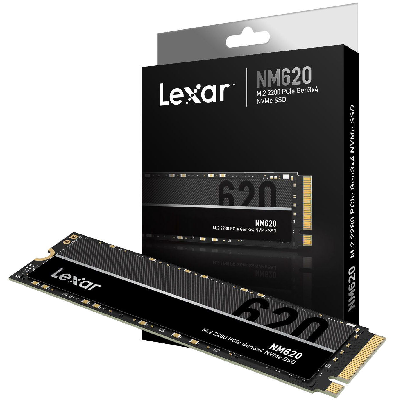 LEXAR LNM620 internal SSD M.2 PCIe Gen 3*4 NVMe 2280 – 1TB – LNM620X001T-RNNNG