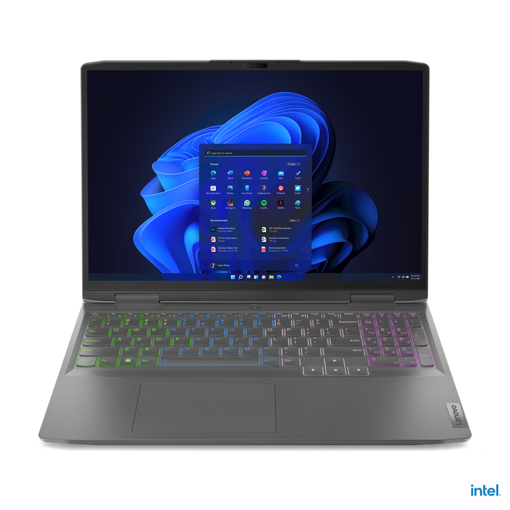 Lenovo LOQ 16IRH8, Intel Core i7 13620H, 16GB DDR5 5200, 512GB SSD M.2 2242 PCIe 4.0x4 NVMe, NVIDIA GeForce RTX 4060 8GB GDDR6 Graphics, Windows 11 Home, 16" WUXGA 144Hz, No ODD - 82XW0079UE