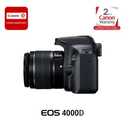 Canon EOS 4000D DSLR Camera and EF-S 18-55 mm