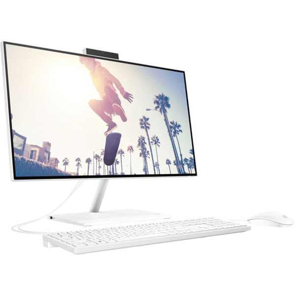 HP All-in-One 24-cb1023nh PC, Intel Core i5 1235U, 8GB DDR4 3200, 512GB PCIe NVMe M.2 SSD, FreeDOS, 23.8" FHD Touch Screen, No ODD - 6V337EA