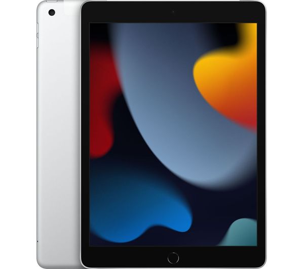 Apple Ipad 9th Gen, A13 Bionic Chip, 4GB RAM, 256GB, 10.2", Wifi + cellular, Silver - MK4E3B/A