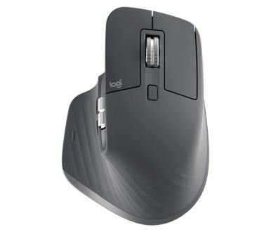 Logitech MX Master 3S Wireless and Bluetooth Mouse - Graphite - 910-006559