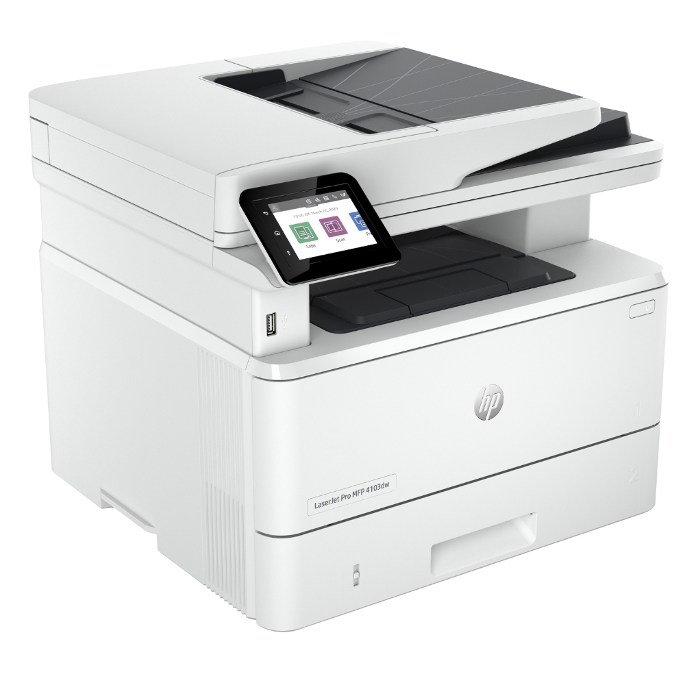 HP LaserJet Pro MFP 4103dw Printer, Black and white, Printer - 2Z627A