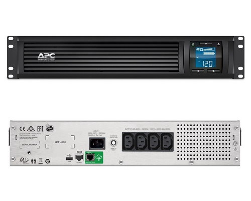 APC Smart-UPS C 1000VA LCD RM 2U 230V WITH SMART CONNECT- SMC1000I-2UC