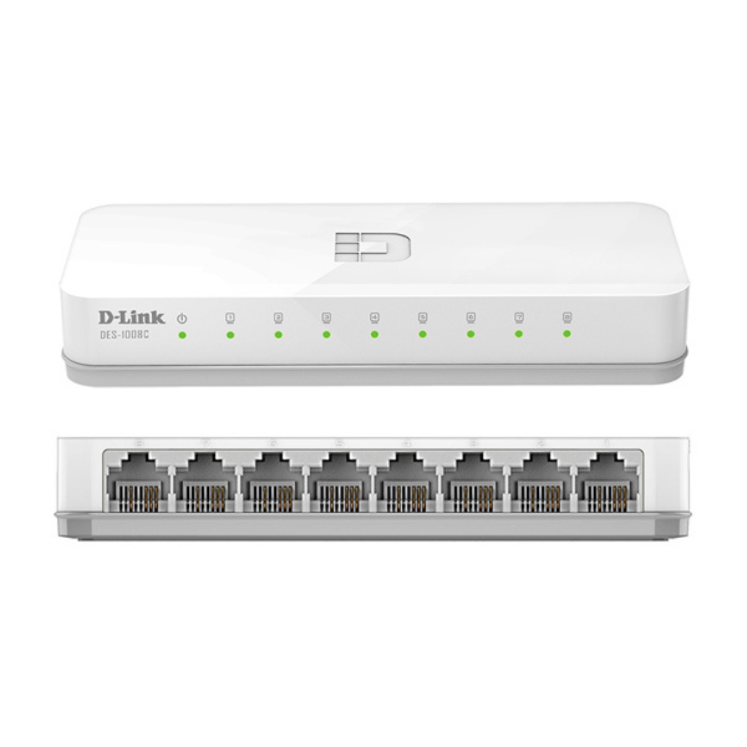 D-Link DES-1008C/B 8 port 10/100Base-T unmanged switch- DES-1008C/B