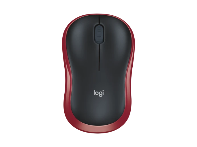 Logitech M185 Wireless Mouse - Red - 910-002237