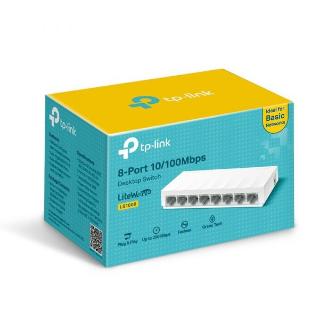 TP-Link 8-Port 10/100Mbps Desktop Switch – TL-LS1008