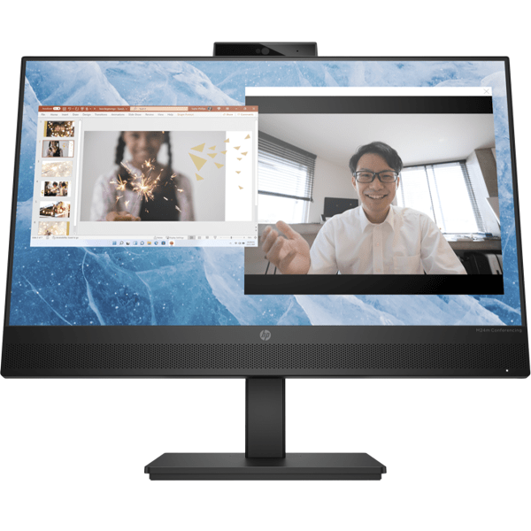 HP M24m 23.8" FHD Conferencing Monitor, Integrated Webcam, Integrated Speakers, Height Adjustable- 678U5AA