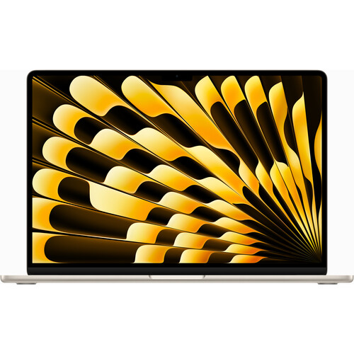 Apple Macbook Air M2 chip 8 core CPU - 10 core GPU, 8GB RAM, 512GB SSD, MacOS Monterey 12, 15.3”, Starlight, Touch ID, Backlit keyboard- MQKV3LL/A