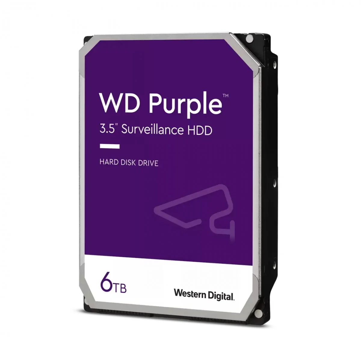 Western Digital 6TB WD Purple Surveillance Internal Hard Drive HDD - SATA 6 Gb/s, 256 MB Cache, 3.5" - WD64PURZ