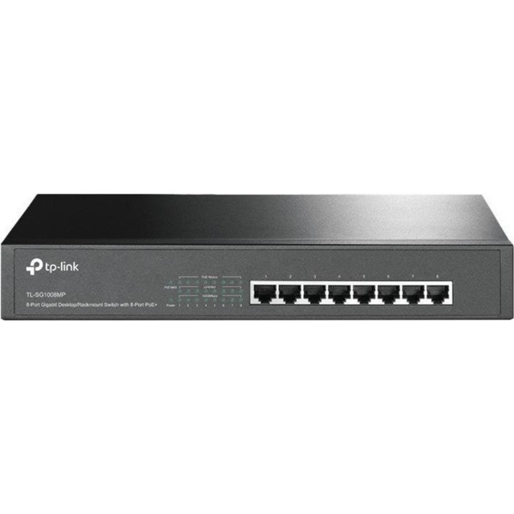 TP-Link JetStream 10-Port Gigabit Smart Switch with 8 PoE+ Ports & 2 Gigabit SFP Slots - TL-SG2210MP