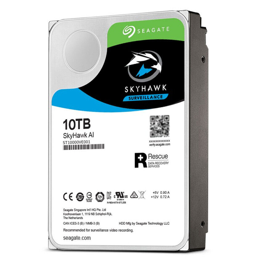 Seagate SkyHawk Internal Hard Drive 10TB Surveillance – ST10000VE001