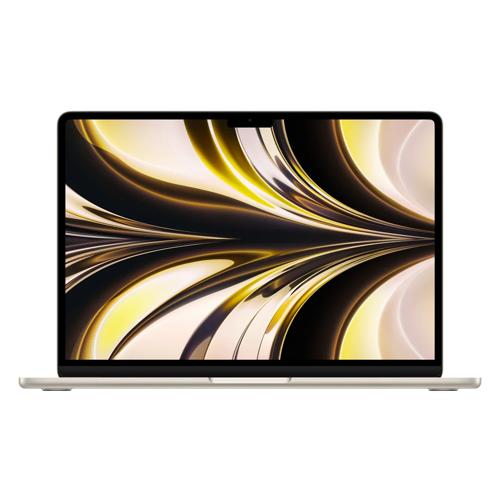 Apple Macbook Air M2 chip 8-core CPU - 8 Core GPU, 8GB RAM, 256GB SSD, 13.6”, 1080P FHD camera, Fingerprint reader, Backlit keyboard- MLY13LL/A