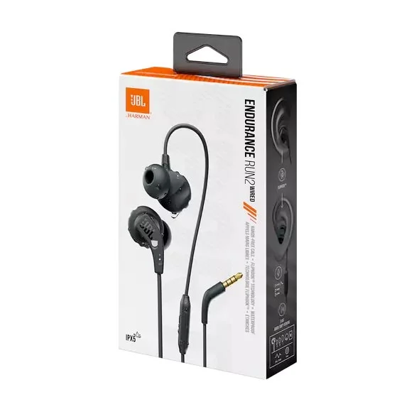 JBL Endurance Run 2 – Waterproof Wired Sports In-Ear Magnetic Headphones