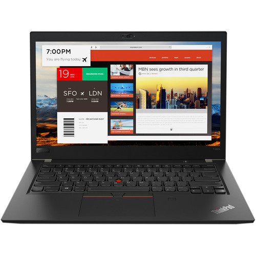 Lenovo ThinkPad T480s Laptop 35.6 cm (14")16 GB DDR4-SDRAM 512 GB SSD Wi-Fi 5 (802.11ac) Windows 10 Pro Black