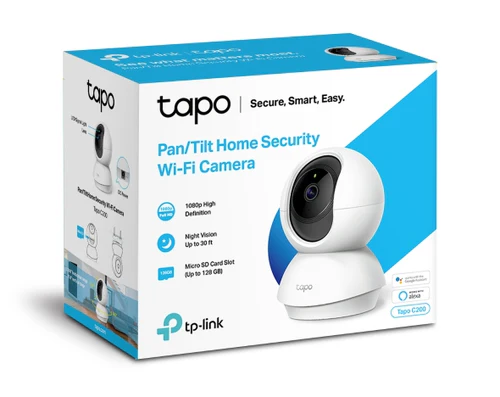 TP-Link Home Security Wi-Fi Camera - Tapo C200 Pan/Tilt - TL-TAPO C200