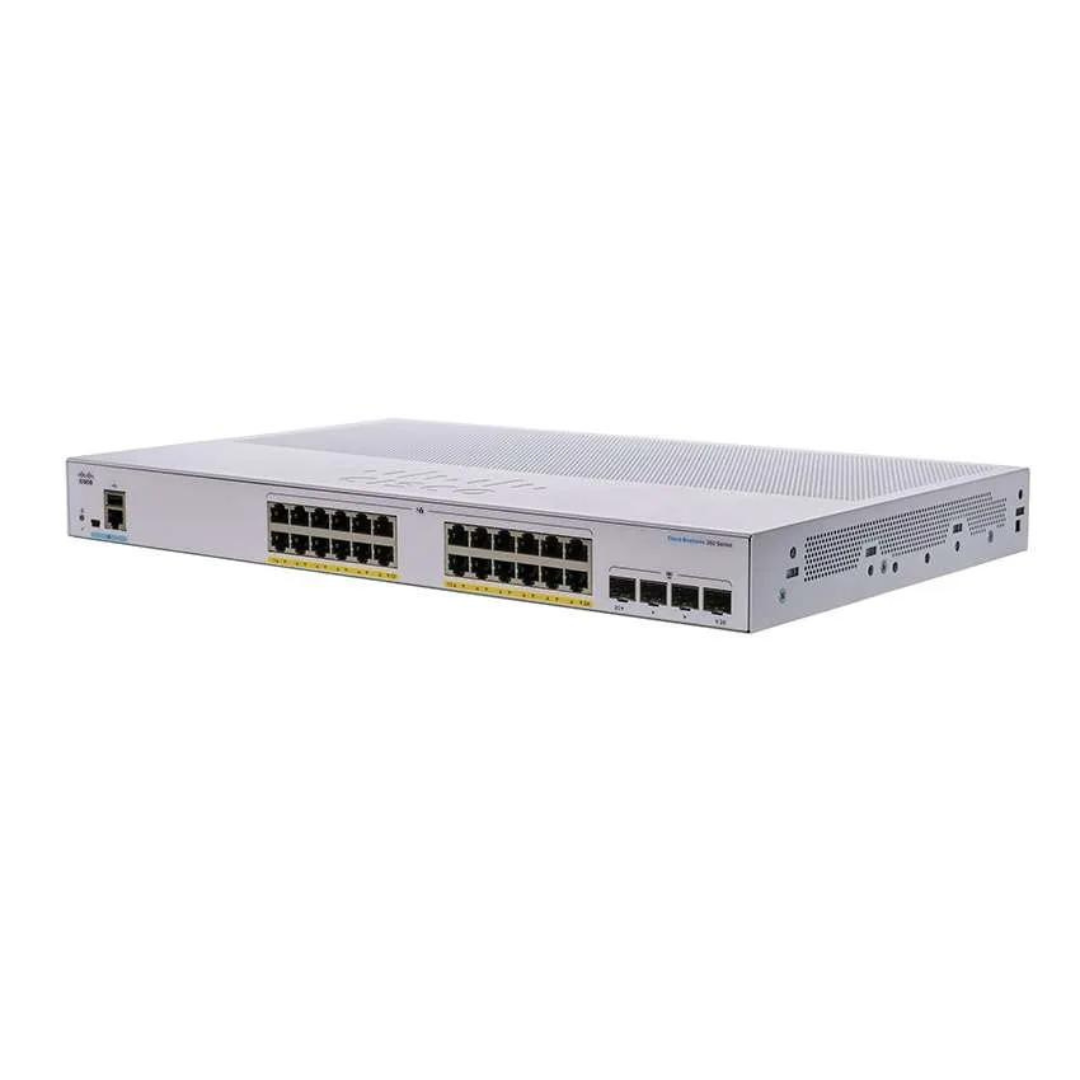 CISCO Business CBS350-24P-4G-UK-1 24-PORT GIGABIT POE Switch managed with 4 SFP- CBS350-24P-4G-UK