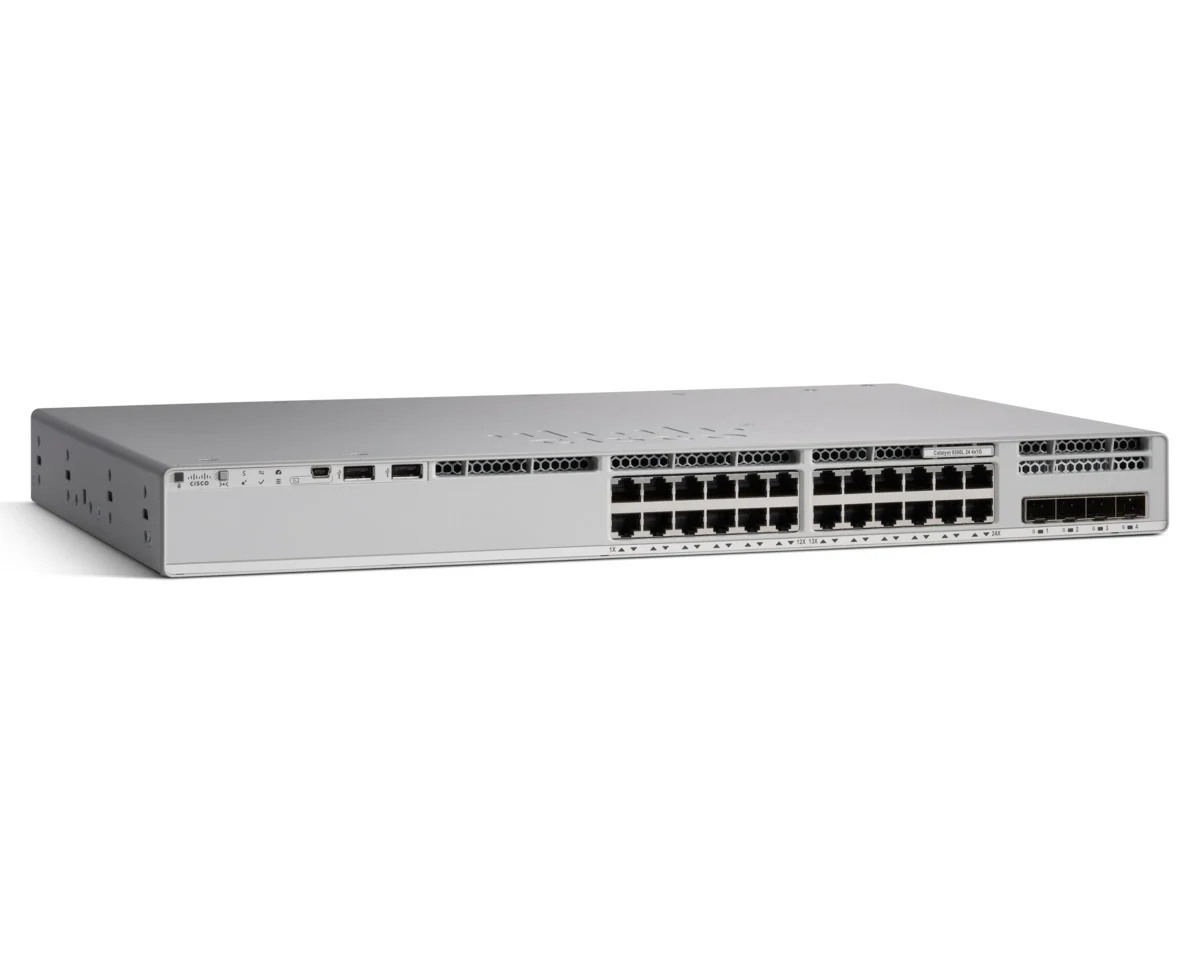 Cisco Catalyst 9200L 24-port PoE+ 4x1G uplink Switch- C9200L-24P-4G-E