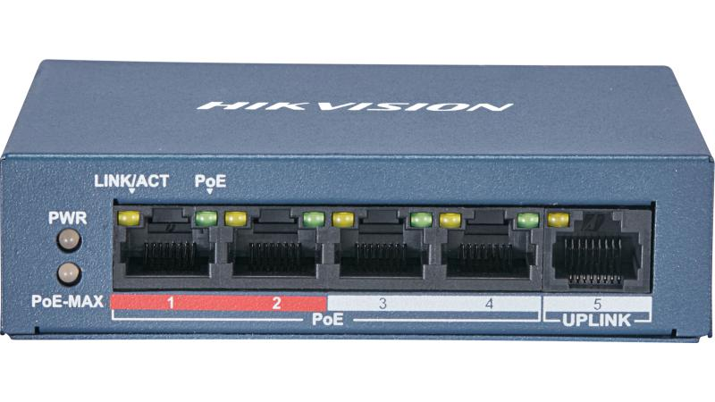 HikVision 4 port DS-3E0105P-E/M(B) PoE Switch