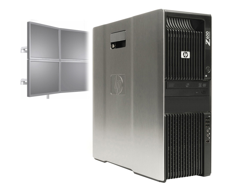 HP Z600 Workstation - 2x Xeon X5570 16GB RAM 1TB HDD 768MB GPU Windows 10 Pro-Refurbished