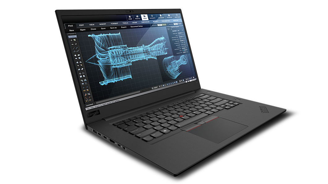 Lenovo ThinkPad P1 Intel® Core™ i7 i7-8850H Mobile workstation 39.6 cm (15.6") 4K Ultra HD 32 GB DDR4-SDRAM 256GB SSD Wi-Fi 5 (802.11ac) Black