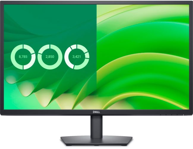 Dell E2725H 27" FHD Monitor, Connectivity : 1 VGA, 1 DisplayPort 1.2- E2725H