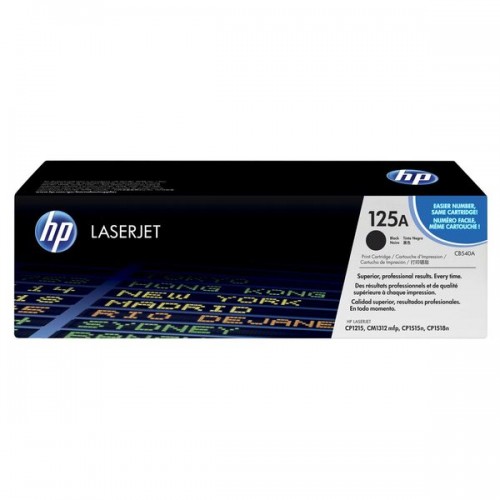 HP 125A Black Original Laserjet Toner Cartridge-CB540A