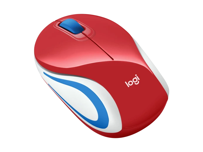 Logitech M187 Mini Wireless Mouse Red - 910-002732