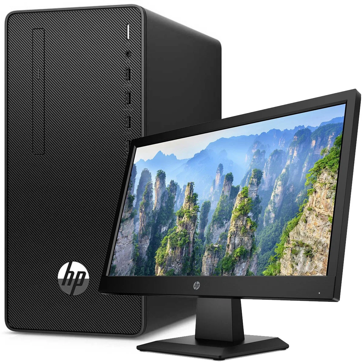 HP 290 G4 Intel® Core™ i5-10400 4 GB DDR4-SDRAM 1 TB HDD FreeDOS Micro Tower PC+ 21.5" Monitor