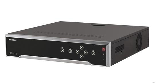 Hikvision 256Mbps Bit Rate Input Max(up to 32-ch IP video), 4 SATA Interfaces, 16 independent PoE network interfaces, alarm I/O: 16/4, 1.5U case,19" - DS-7732NI-K4/16P