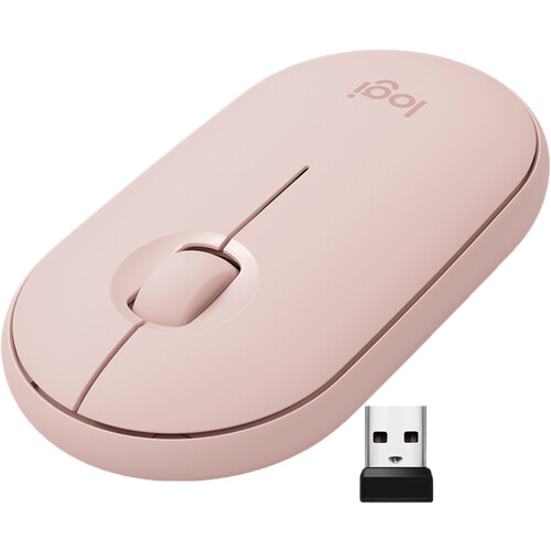 Logitech Pebble M350 Wireless Mouse (Pink)