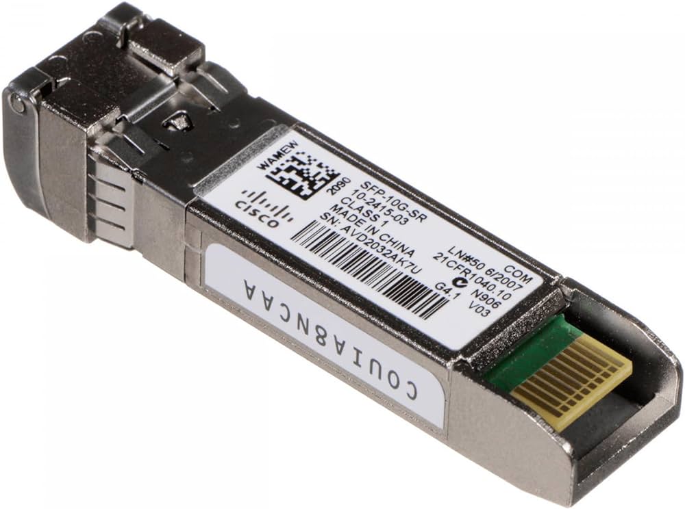 Cisco SFP-10G-SR, 10gbase-SR SFP Module, Cisco SFP Transceiver- Cisco SFP-10G-SR