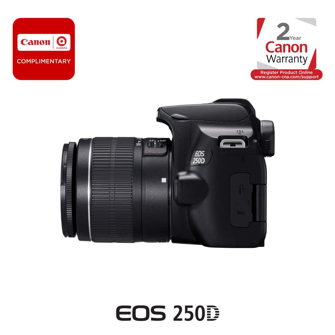 Canon EOS 250D DSLR Camera with 18-55mm f/4-5.6 IS STM Lens